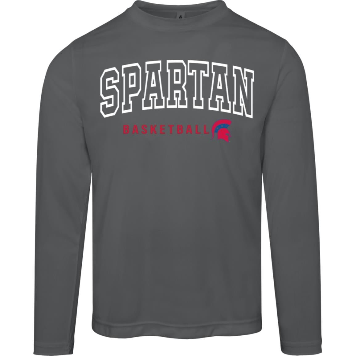 Classic Spartan Basketball Adult Performance Long Sleeve Tee - The Club