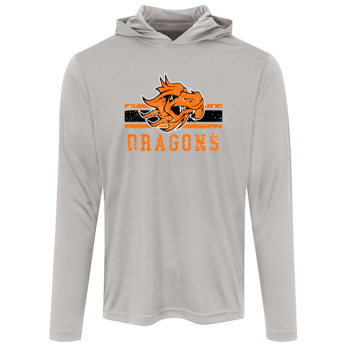 DEWAR DRAGONS ADULT LONG SLEEVE HOODED PERFORMANCE TEE - The Club