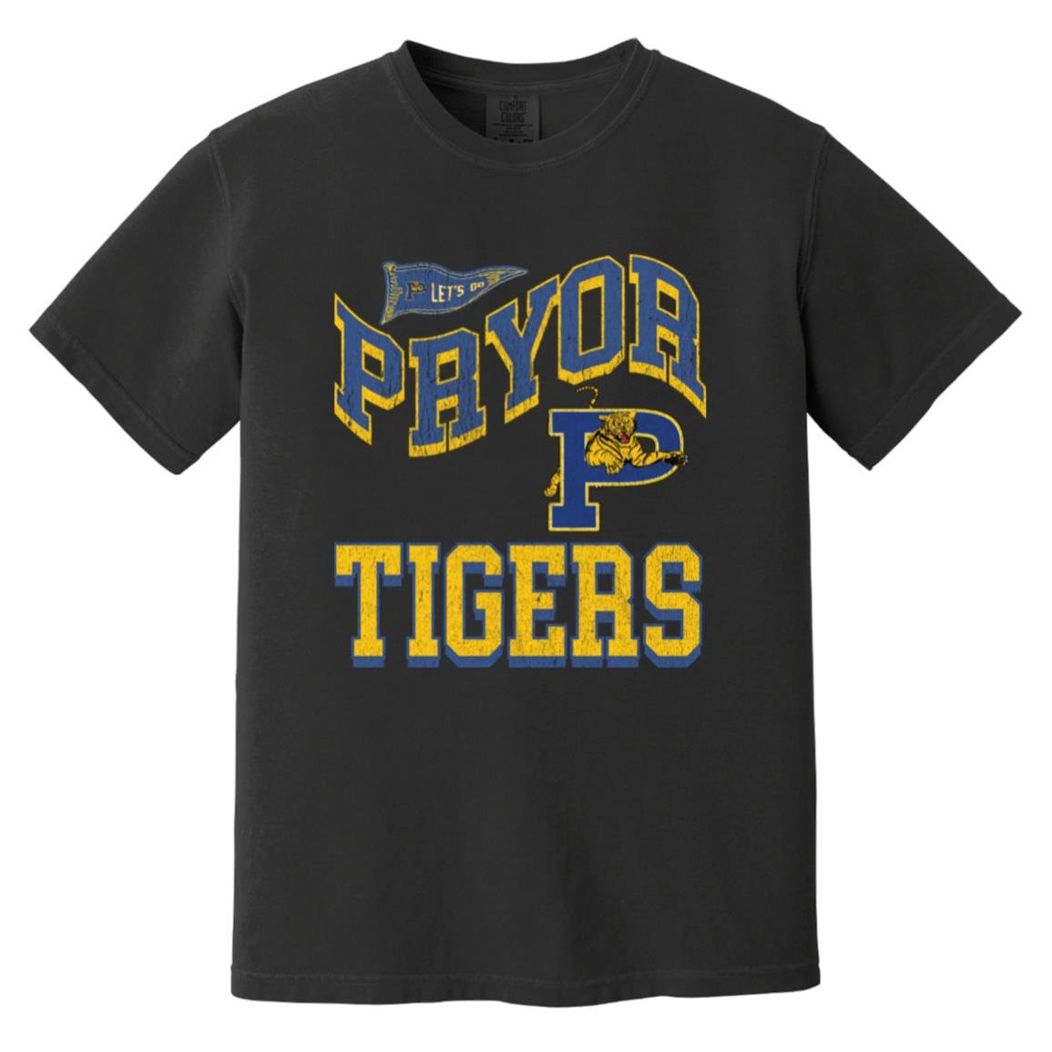 PRYOR TIGERS ADULT GARMENT WASHED TEE - The Club
