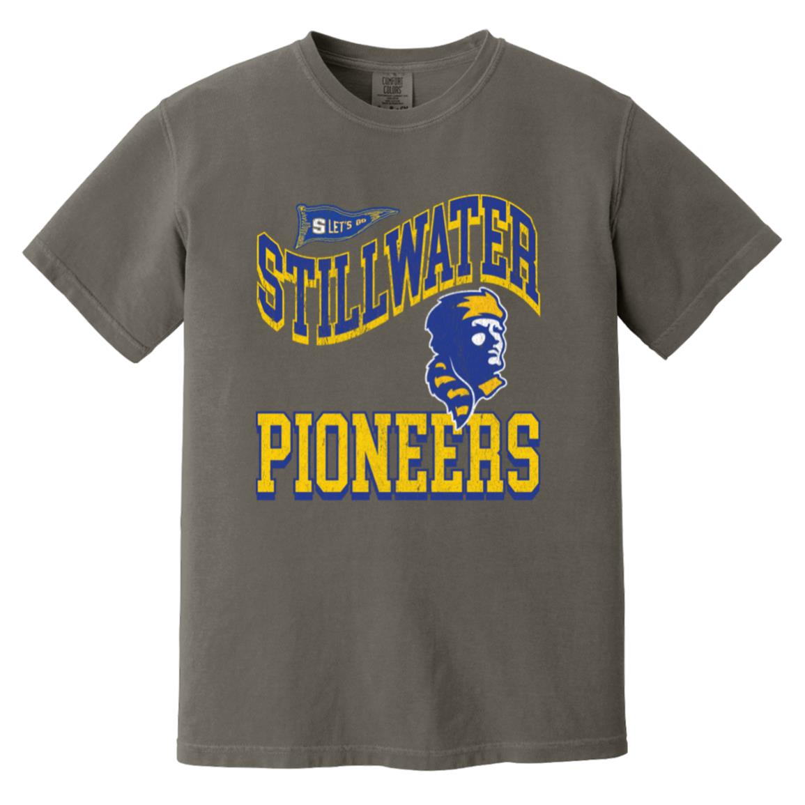 STILLWATER PIONEERS ADULT GARMENT DYED TEE - The Club