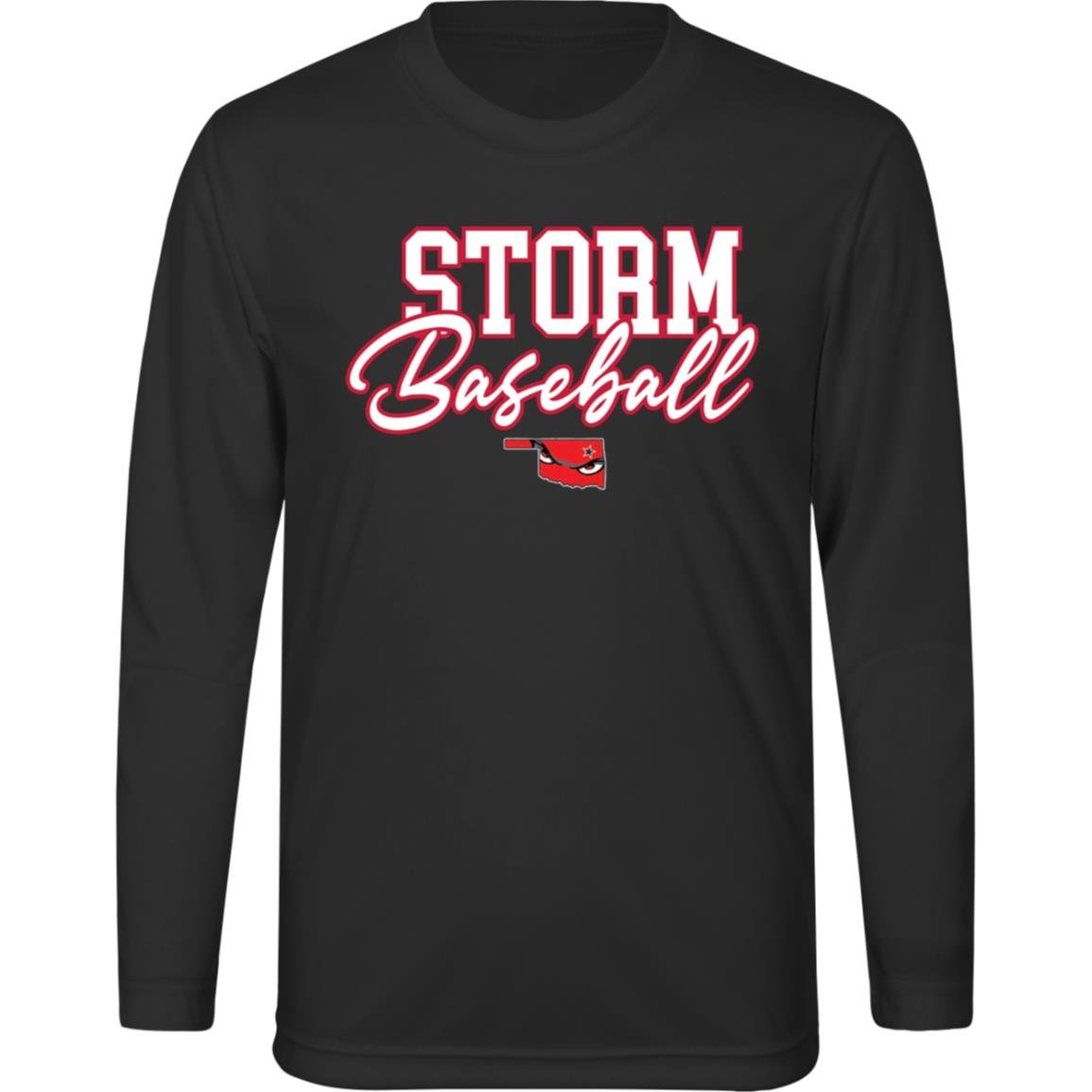 004 - STORM BASEBALL YOUTH LONG SLEEVE PERFORMANCE TEE - The Club