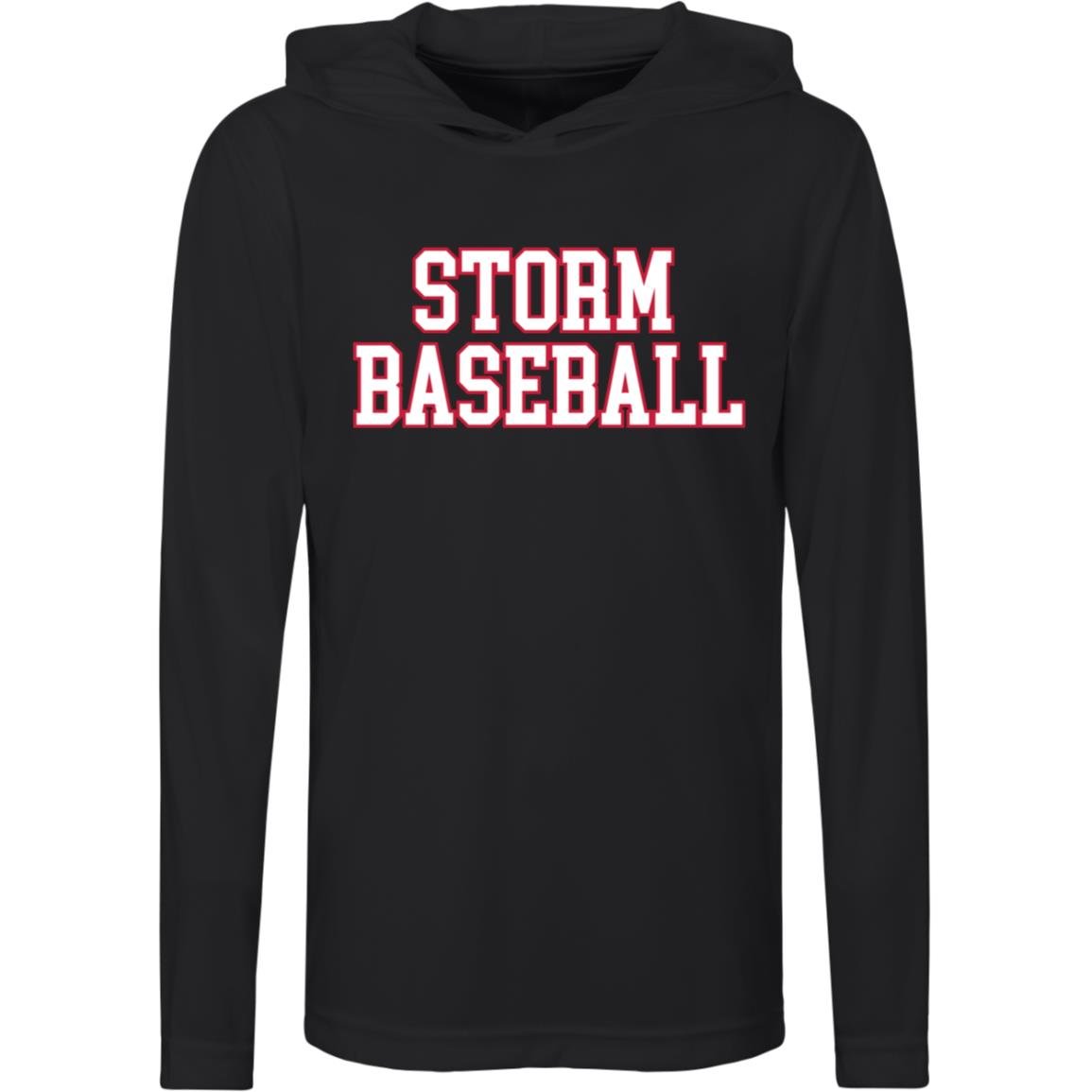 008 - STORM BASEBALL YOUTH HOODED PERFORMANCE TEE - The Club