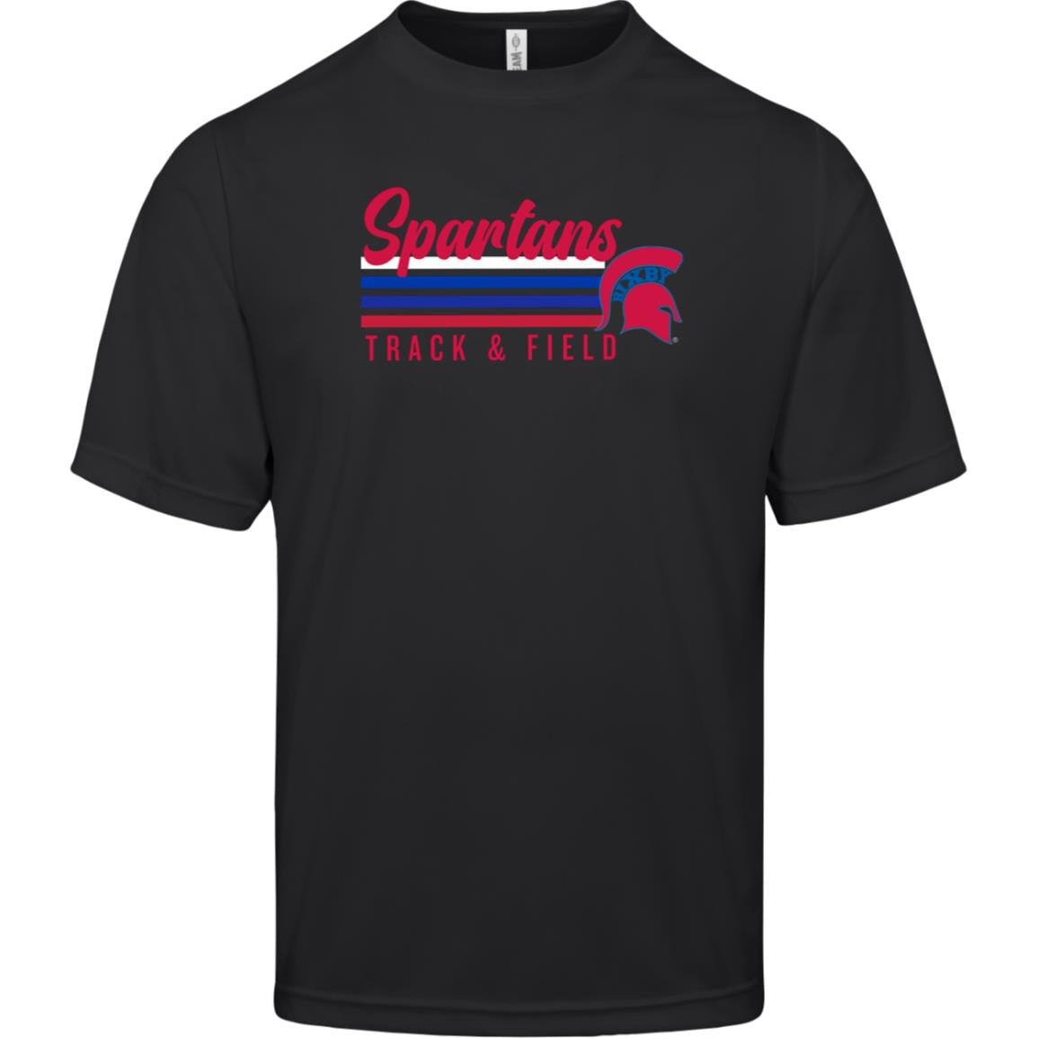 ALL THE VIBES SPARTANS T&F ADULT PERFORMANCE TEE - The Club