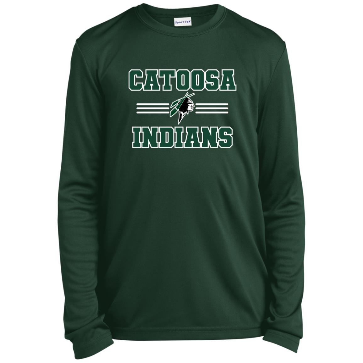 CATOOSA INDIANS YOUTH LONG SLEEVE PERFORMANCE TEE - The Club