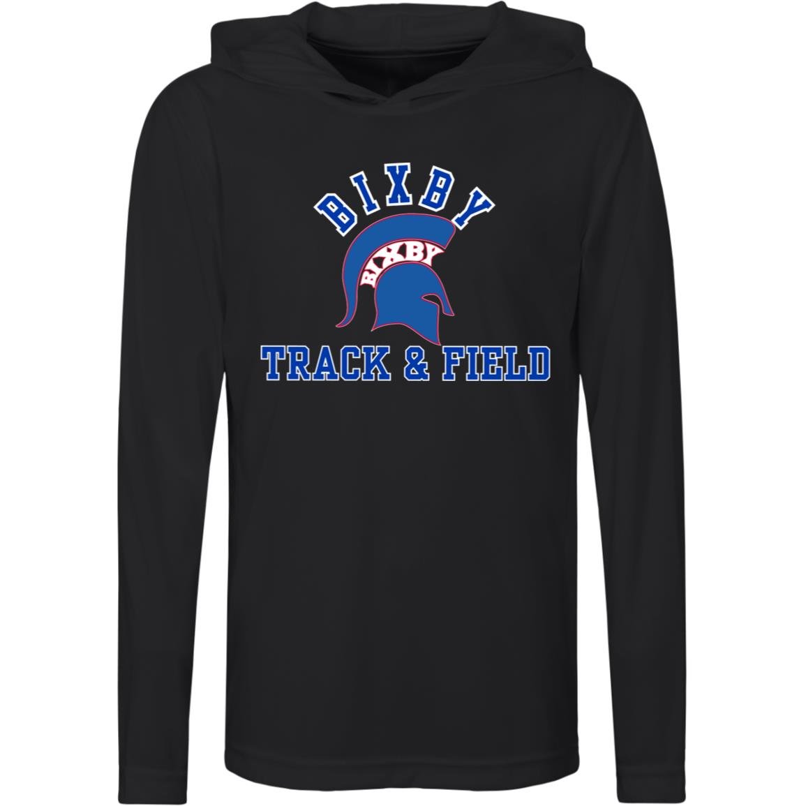 RED AND BLUE TRUE T&F YOUTH PERFORMANCE HOODED TEE - The Club