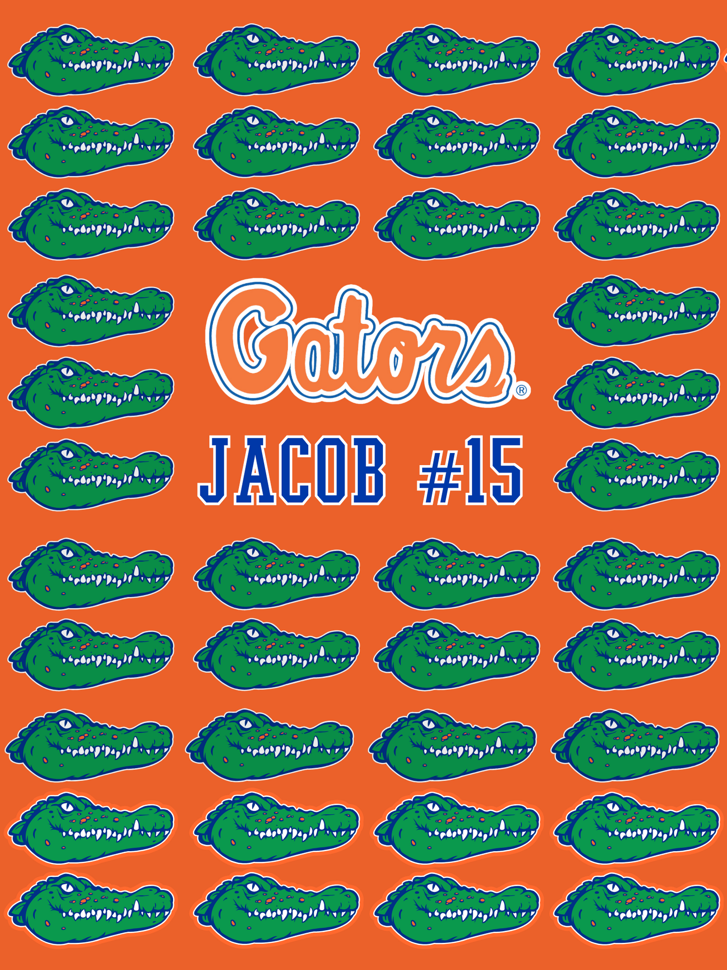 GATB025S - GATOR BASEBALL SHERPA PLUSH BLANKET - CUSTOM