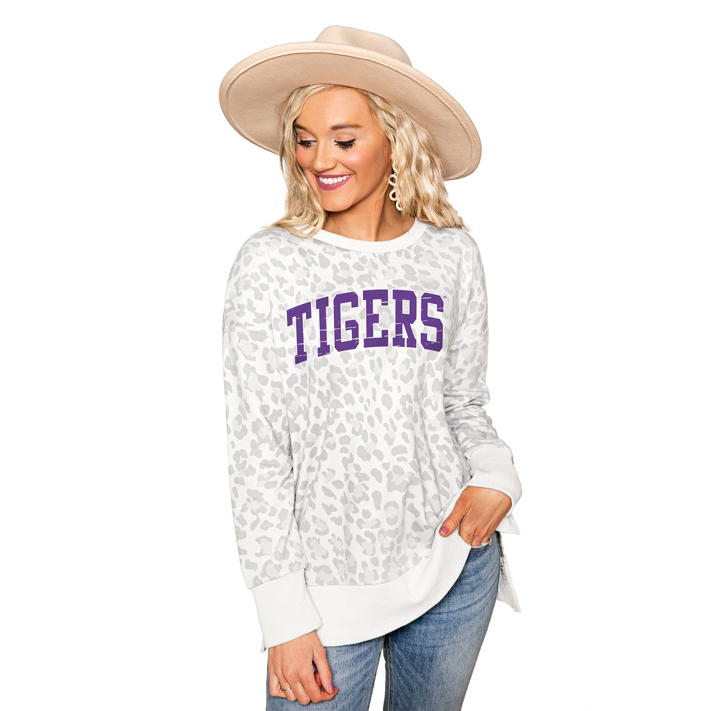 LSU TIGERS DAY OFF SIDE SPLIT PULLOVER