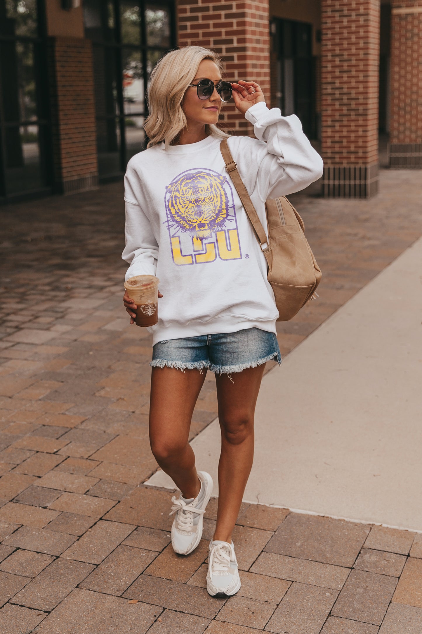 LSU TIGERS "RUN IT BACK"PERFECT CREW SWEATSHIRT