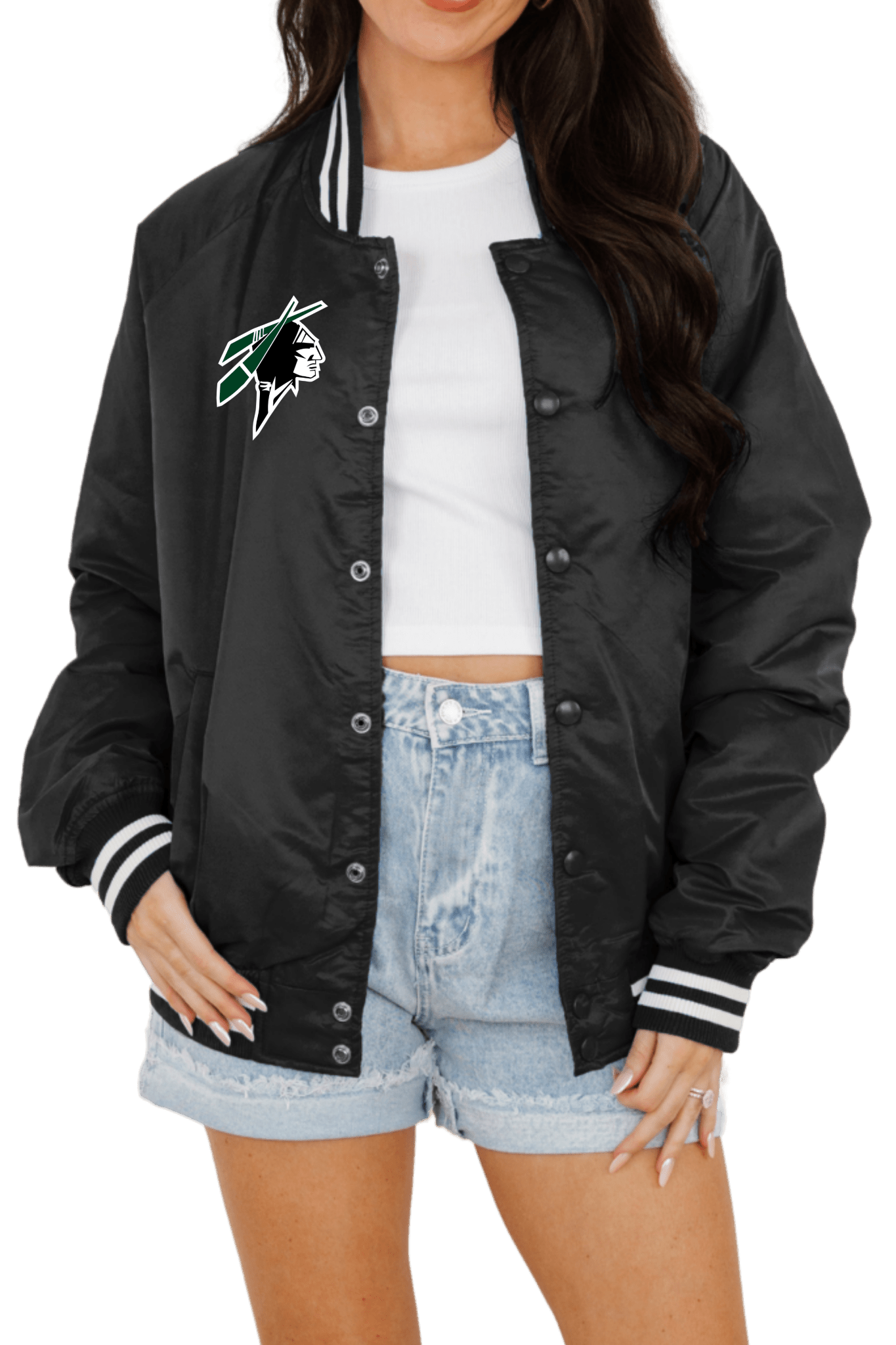 CATOOSA INDIANS SPORT STRIPE VARSITY JACKET - The Club