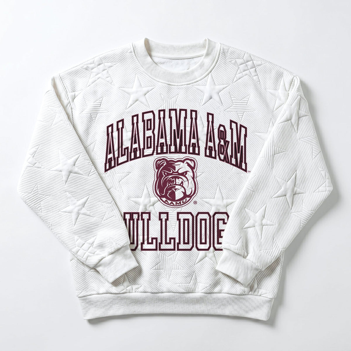 ALABAMA A&M BULLDOGS BIG PLAY ENERGY EMBOSSED STAR CREWNECK