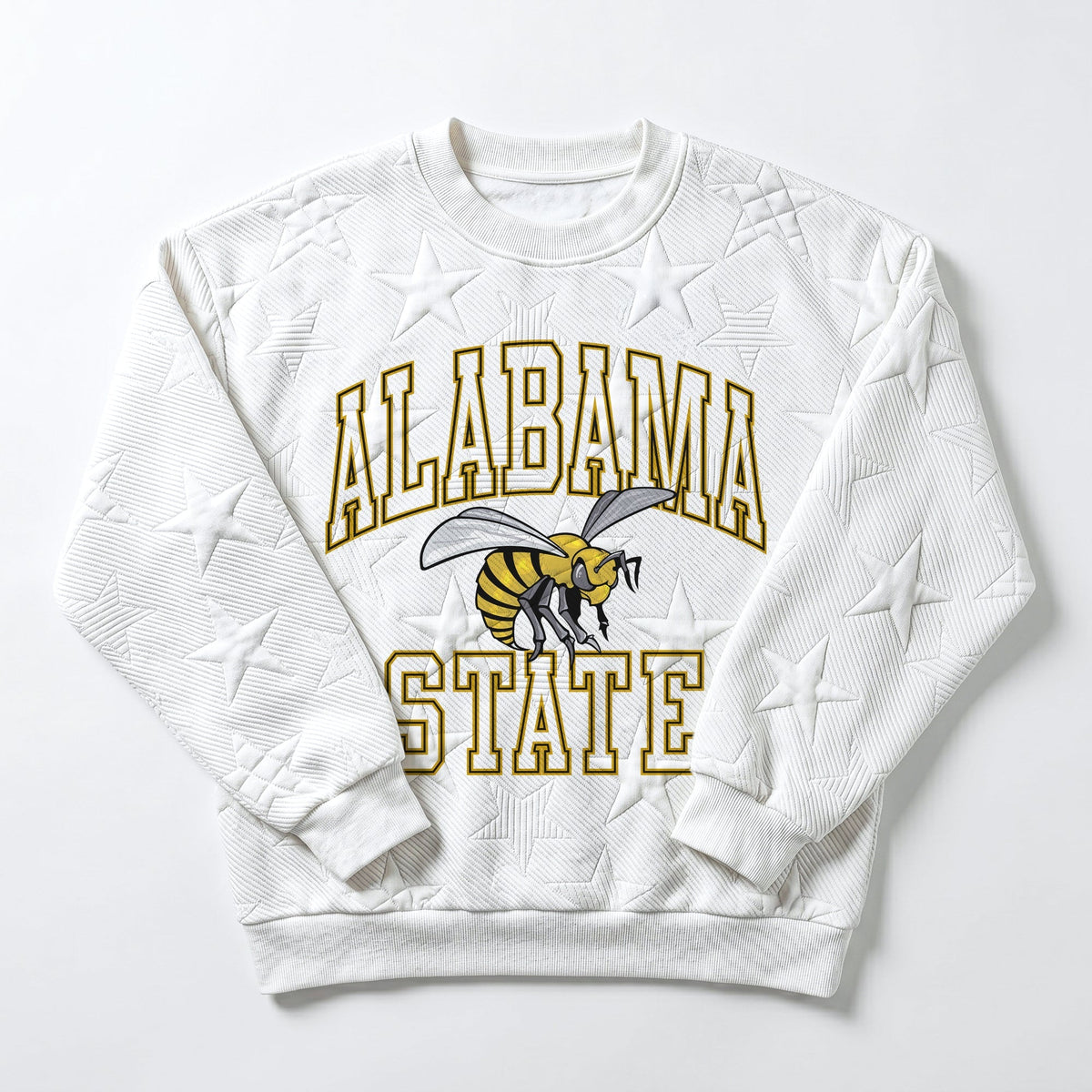 ALABAMA STATE HORNETS BIG PLAY ENERGY EMBOSSED STAR CREWNECK