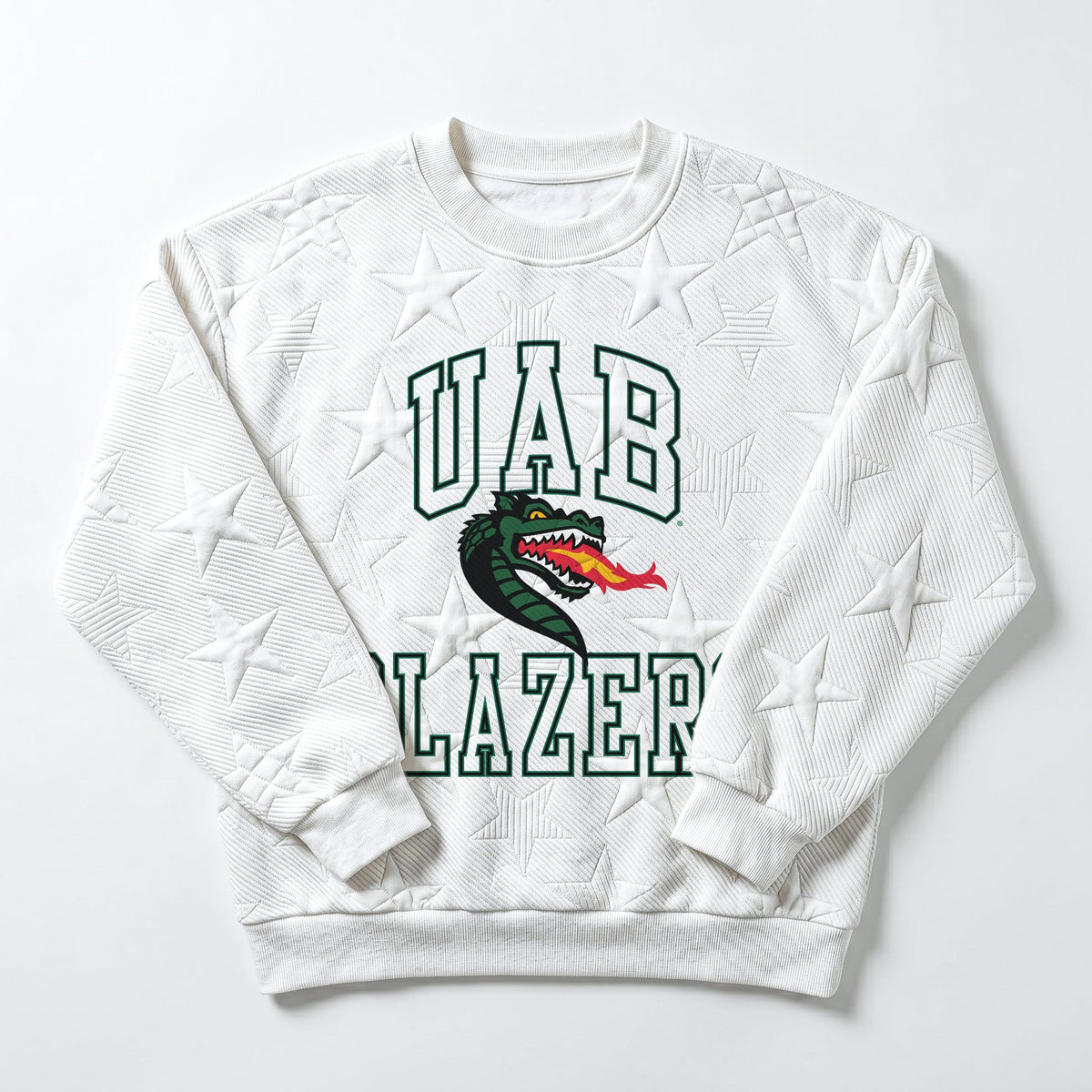 ALABAMA AT BIRMINGHAM BLAZERS BIG PLAY ENERGY EMBOSSED STAR CREWNECK