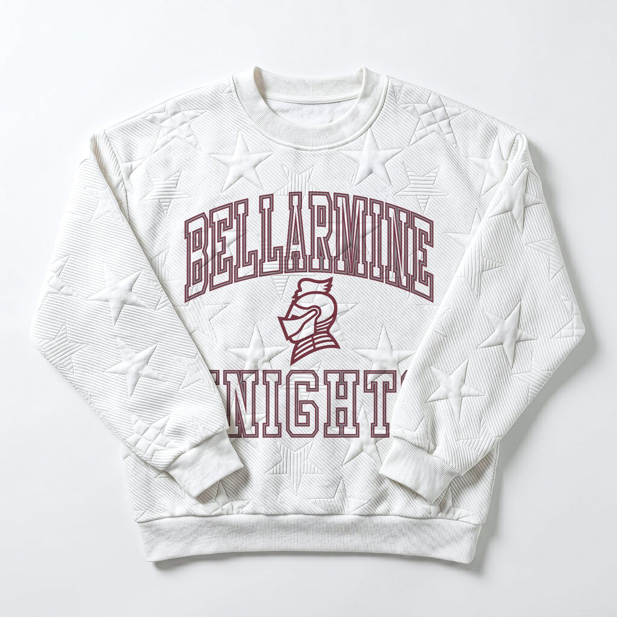 BELLARMINE KNIGHTS BIG PLAY ENERGY EMBOSSED STAR CREWNECK