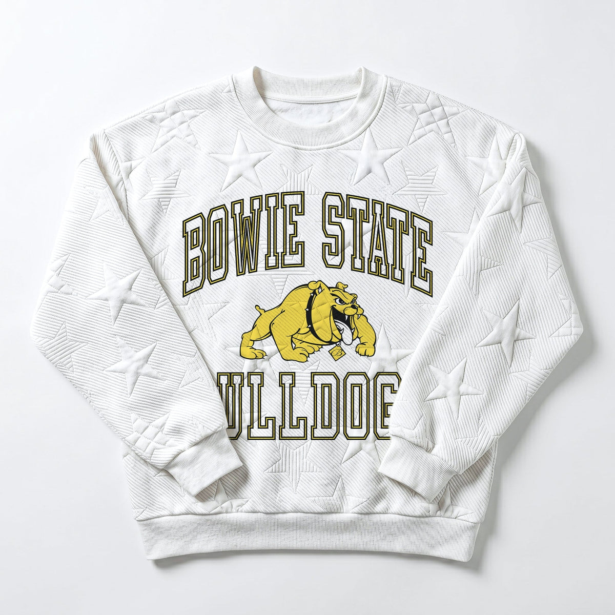 BOWIE STATE BULLDOGS BIG PLAY ENERGY EMBOSSED STAR CREWNECK