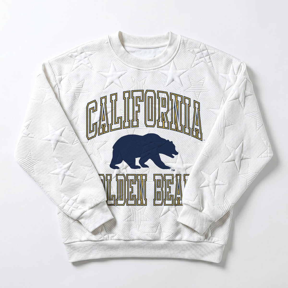CALIFORNIA GOLDEN BEARS BIG PLAY ENERGY EMBOSSED STAR CREWNECK