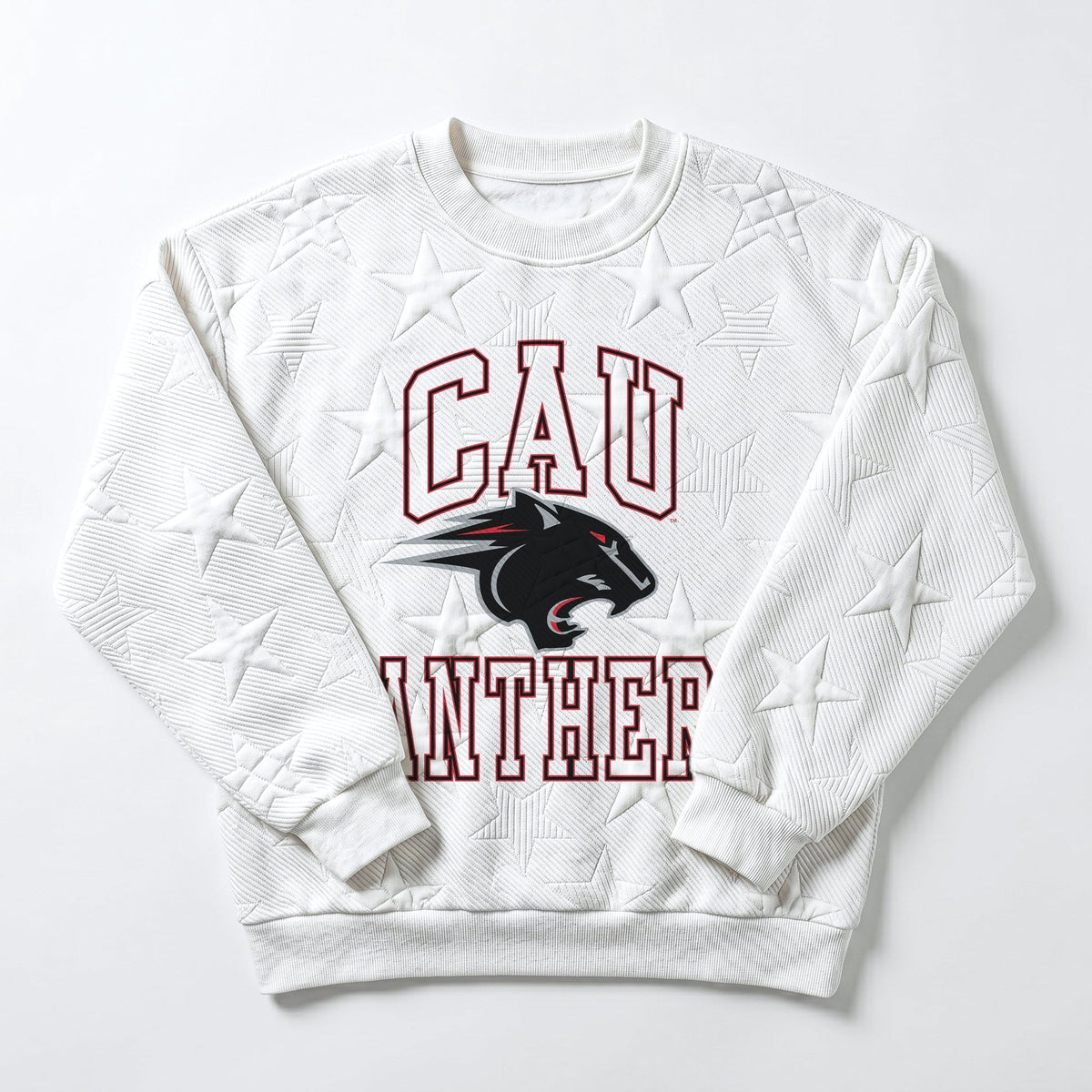 CLARK ATLANTA UNIVERSITY PANTHERS BIG PLAY ENERGY EMBOSSED STAR CREWNECK