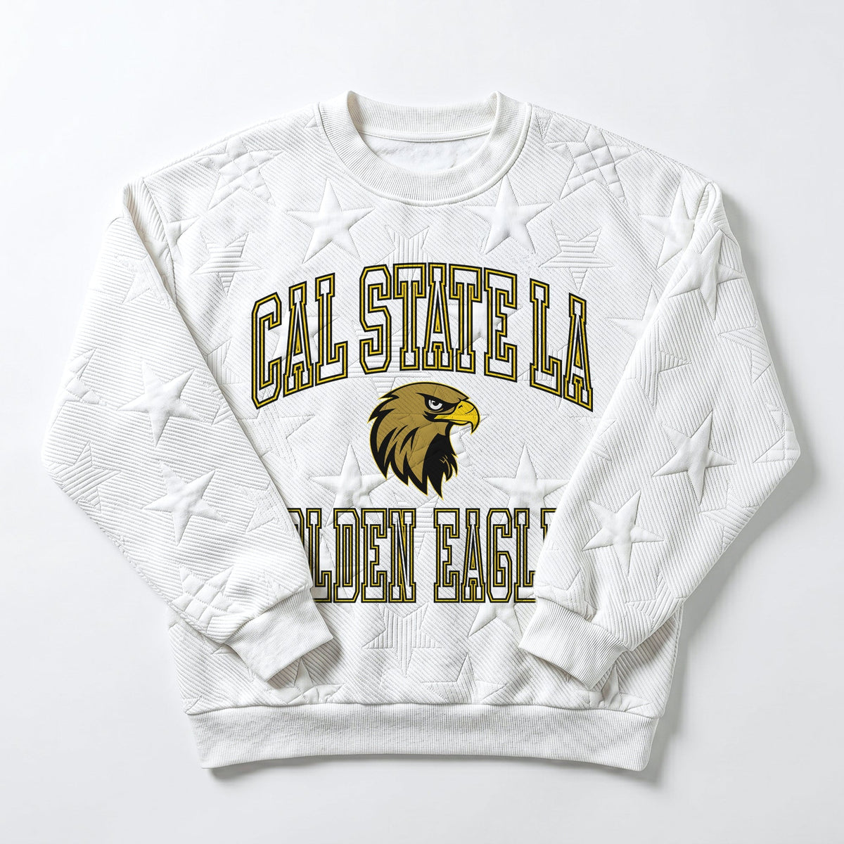 CAL STATE LOS ANGELES GOLDEN EAGLES BIG PLAY ENERGY EMBOSSED STAR CREWNECK