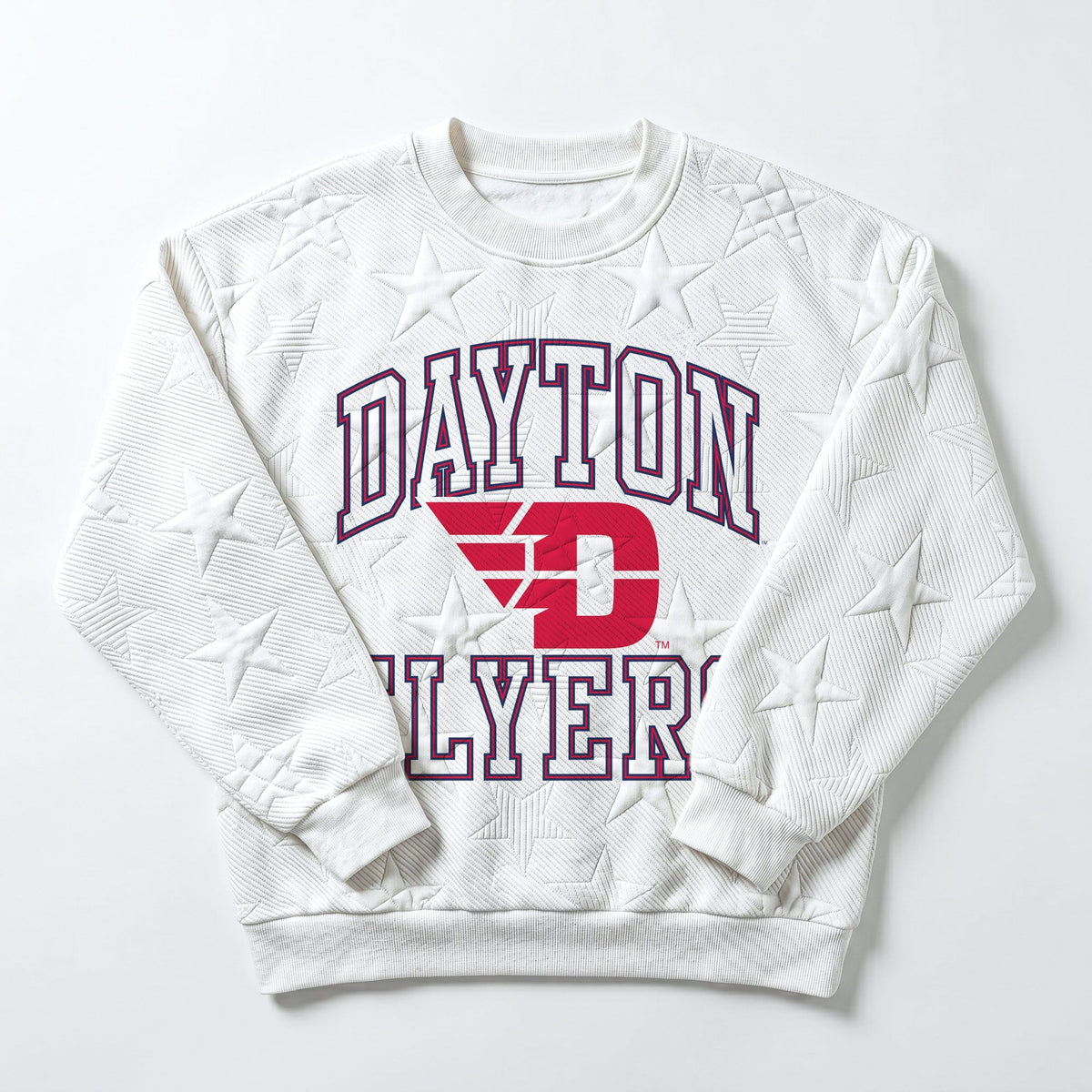 DAYTON FLYERS BIG PLAY ENERGY EMBOSSED STAR CREWNECK
