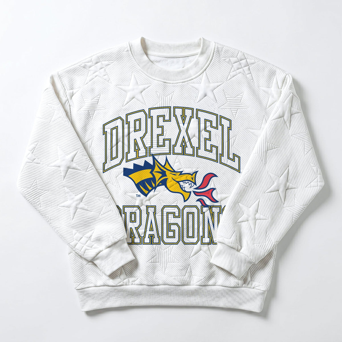 DREXEL UNIVERSITY DRAGONS BIG PLAY ENERGY EMBOSSED STAR CREWNECK