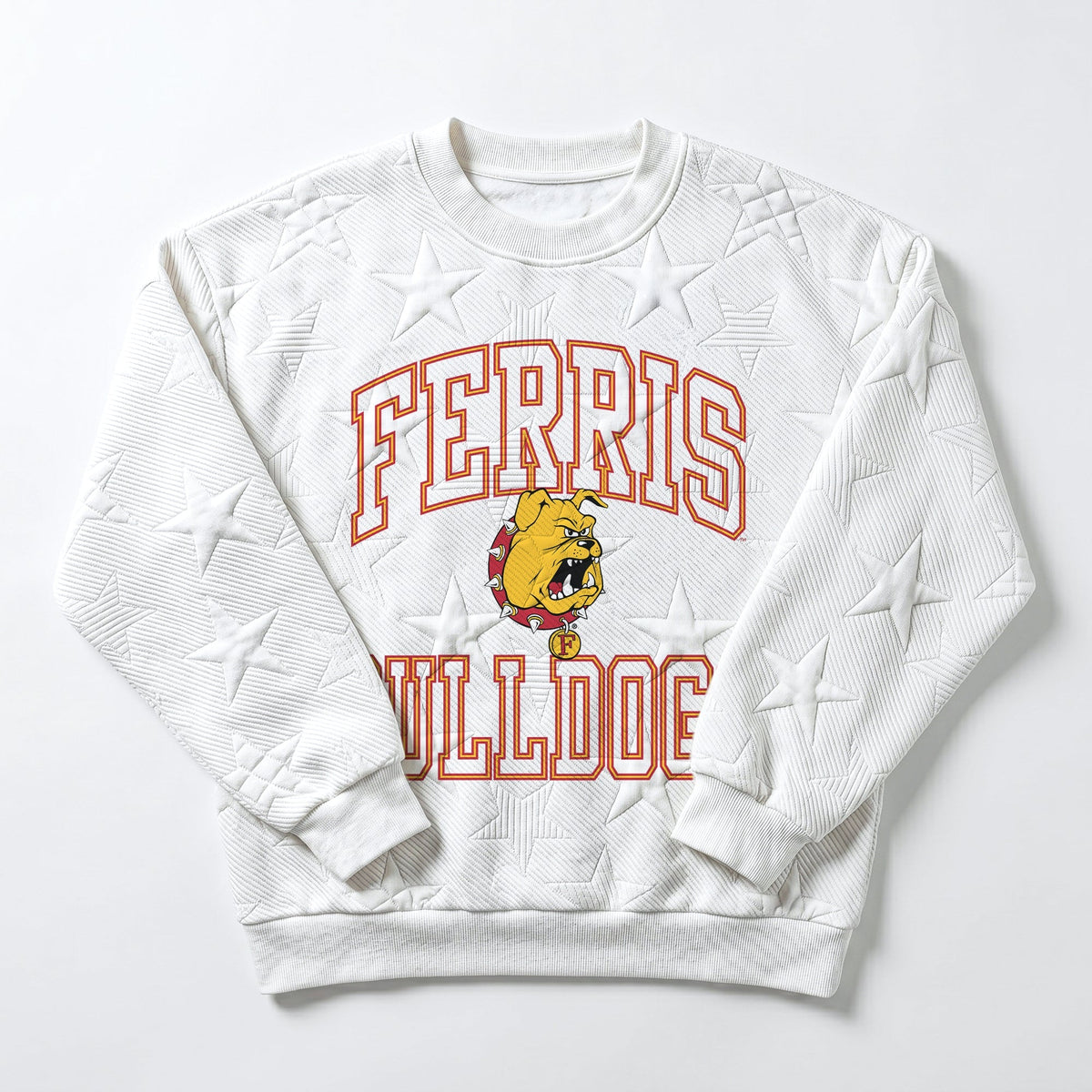 FERRIS STATE BULLDOGS BIG PLAY ENERGY EMBOSSED STAR CREWNECK