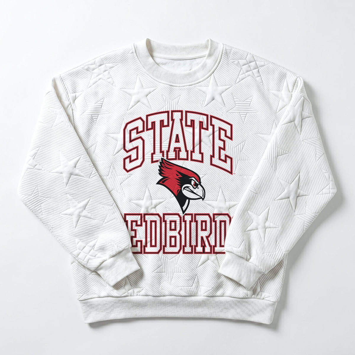 ILLINOIS STATE REDBIRDS BIG PLAY ENERGY EMBOSSED STAR CREWNECK