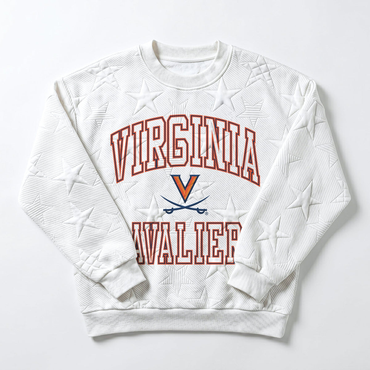 VIRGINIA CAVALIERS BIG PLAY ENERGY EMBOSSED STAR CREWNECK