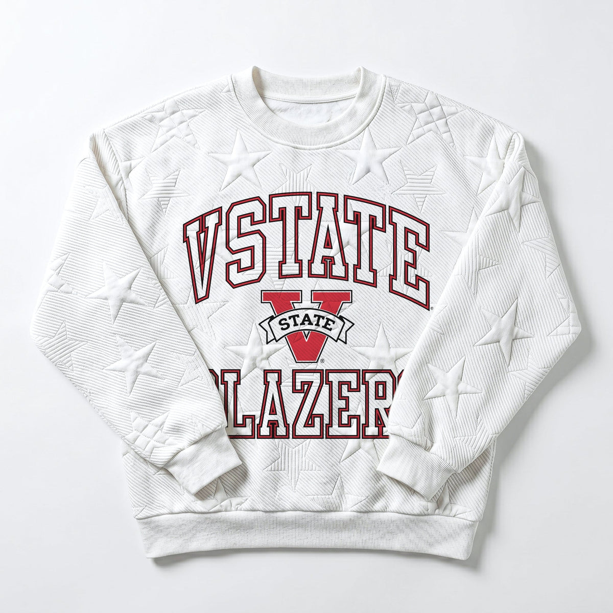 VALDOSTA STATE BLAZERS BIG PLAY ENERGY EMBOSSED STAR CREWNECK