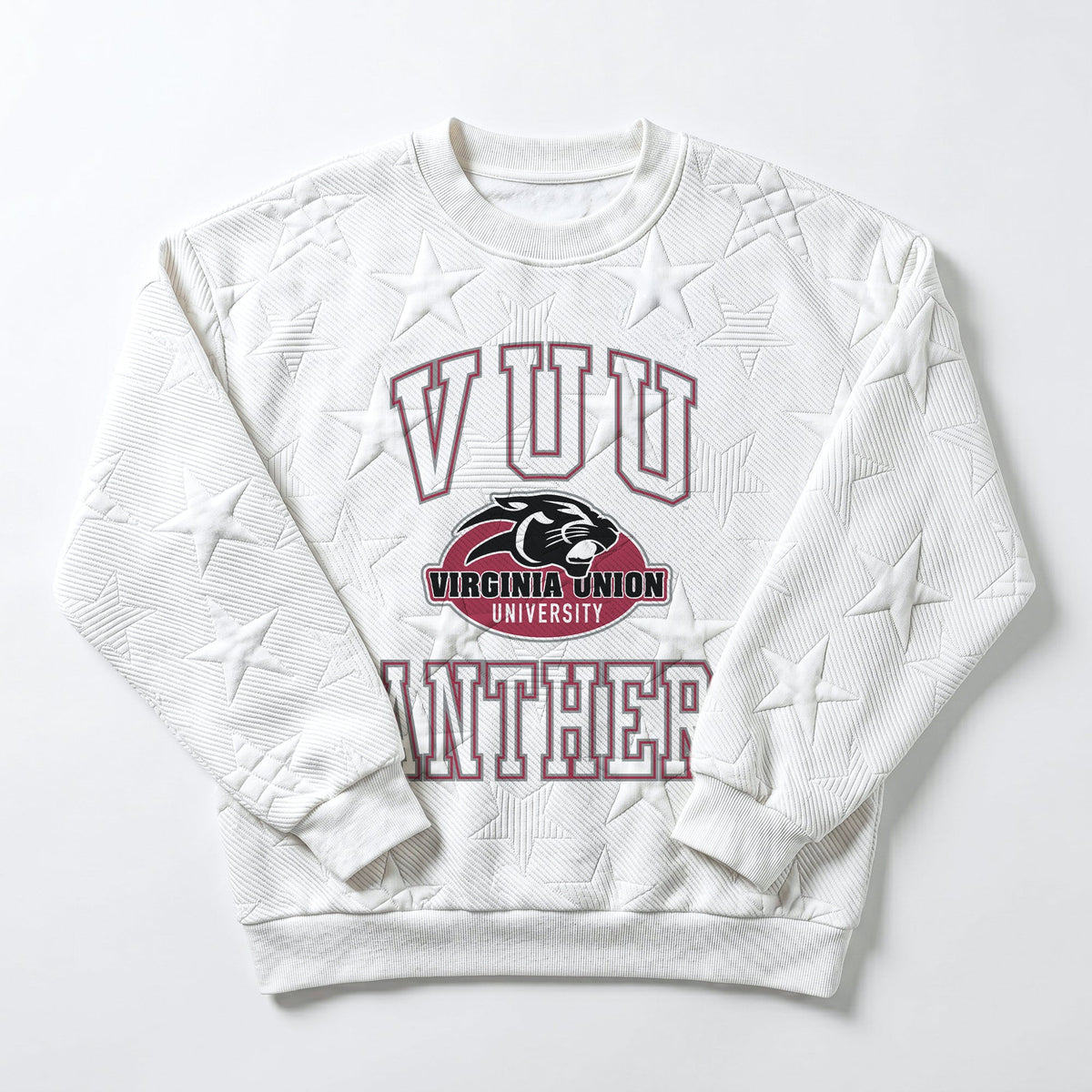 VIRGINIA UNION PANTHERS BIG PLAY ENERGY EMBOSSED STAR CREWNECK