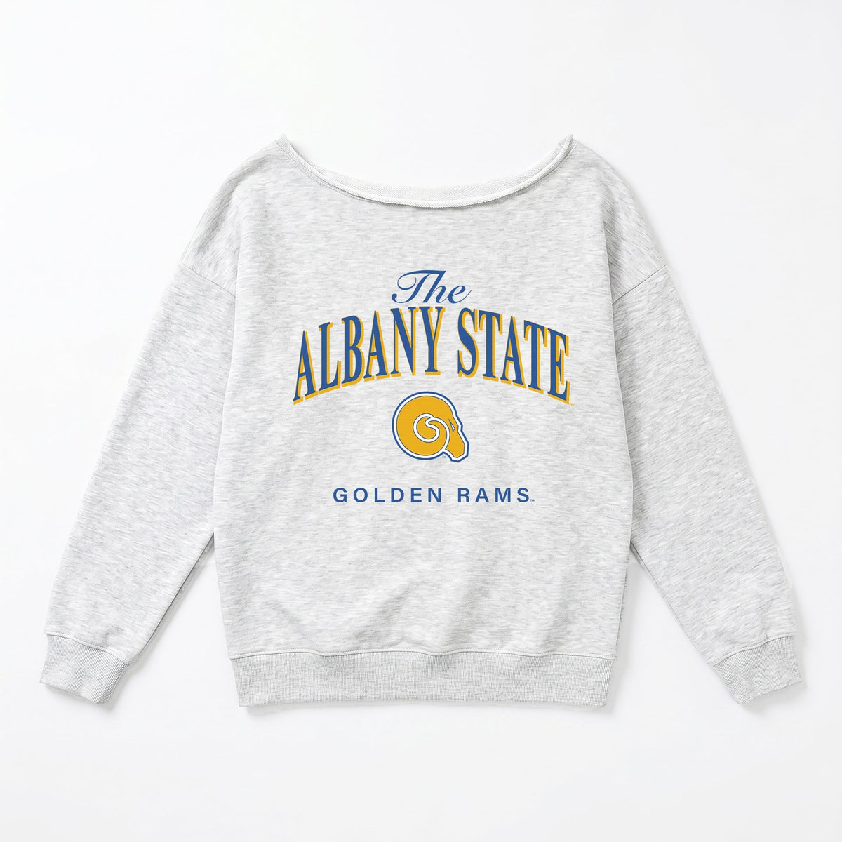 ALBANY STATE GOLDEN RAMS OFFSIDES ENERGY RELAXED OFF-SHOULDER TOP