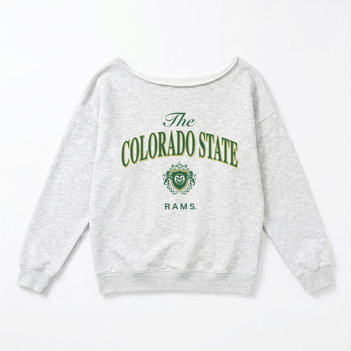 COLORADO STATE RAMS OFFSIDES ENERGY RELAXED OFF-SHOULDER TOP