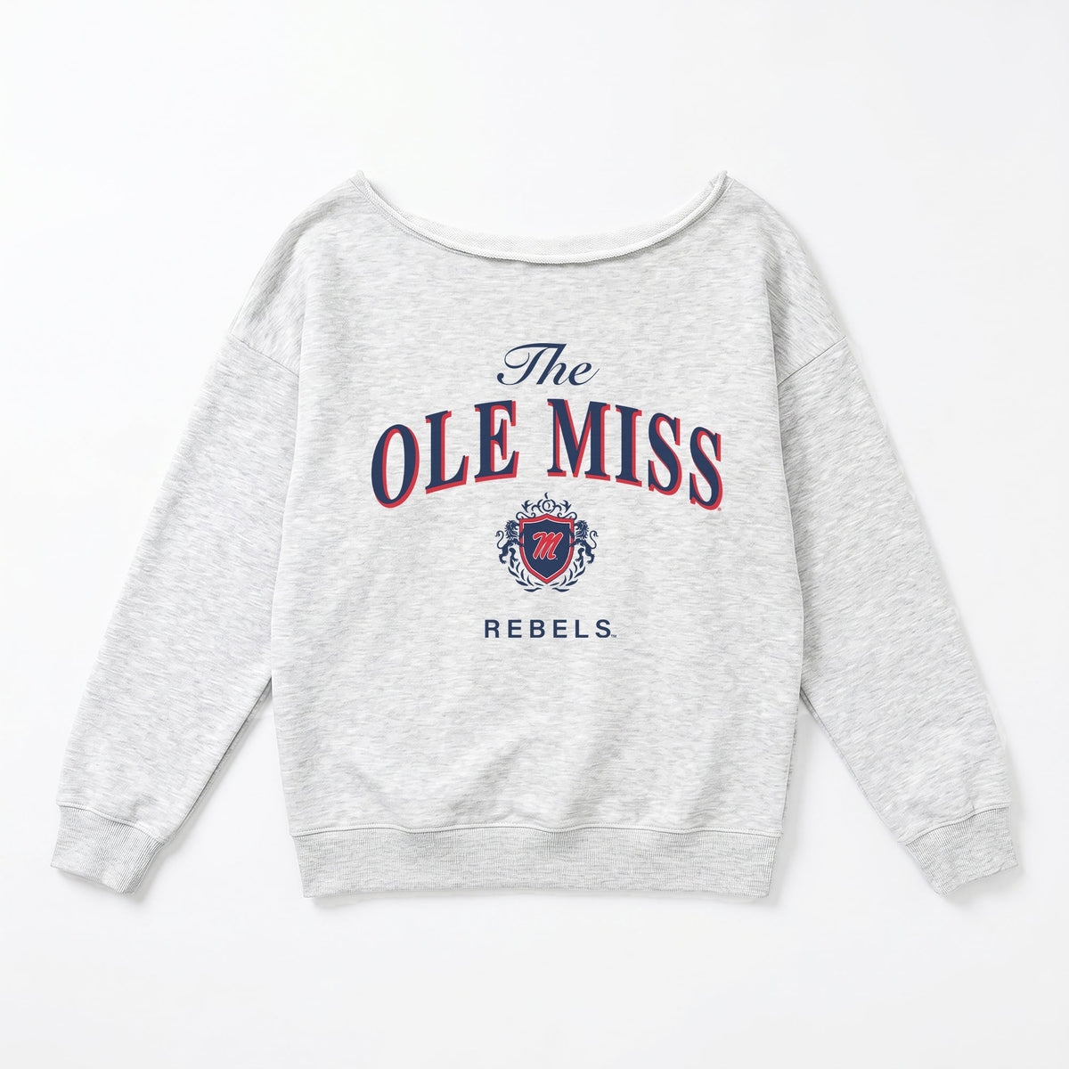 OLE MISS REBELS OFFSIDES ENERGY RELAXED OFF-SHOULDER TOP