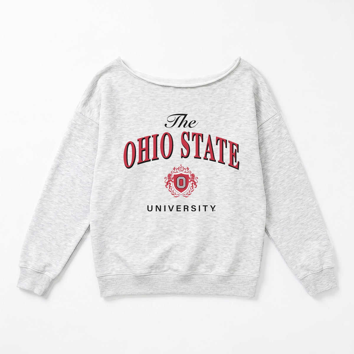 OHIO STATE BUCKEYES OFFSIDES ENERGY RELAXED OFF-SHOULDER TOP