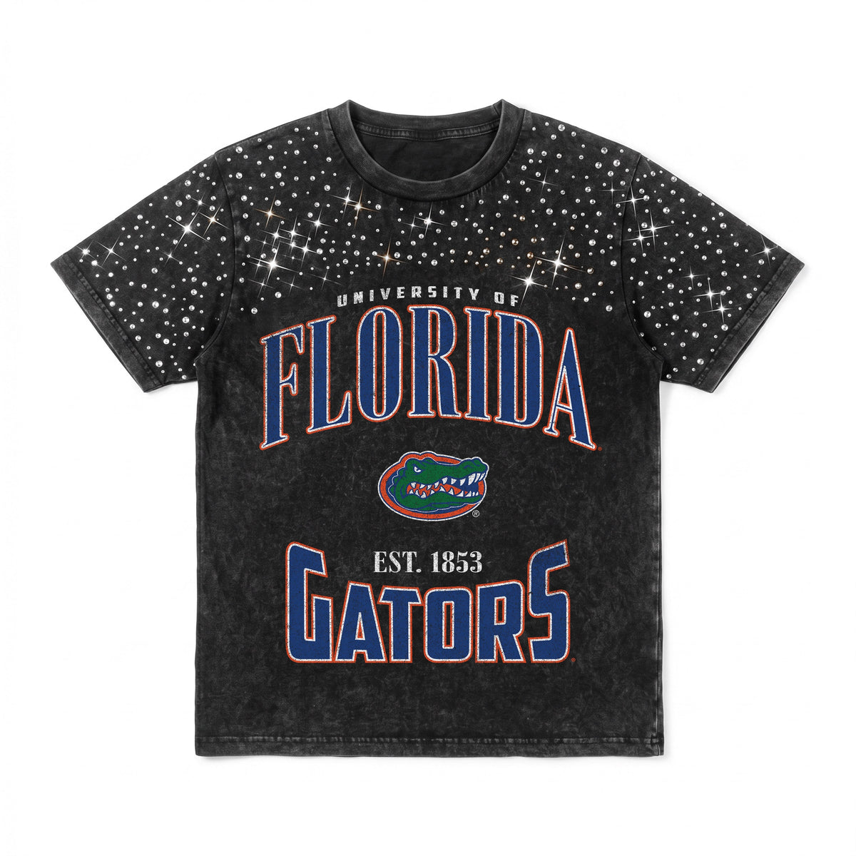 FLORIDA GATORS IN THE ZONE VINTAGE WASH RHINESTONE TEE