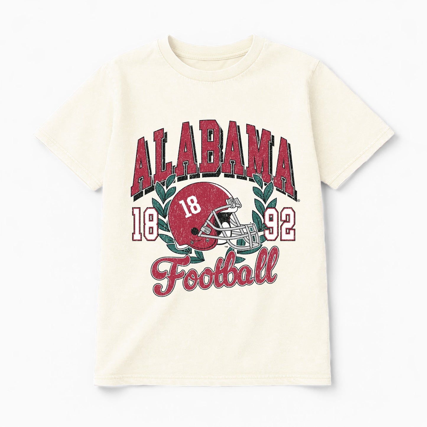 ALABAMA CRIMSON TIDE RAISED ON VICTORY CLASSIC FIT COTTON BLEND CREWNECK TEE