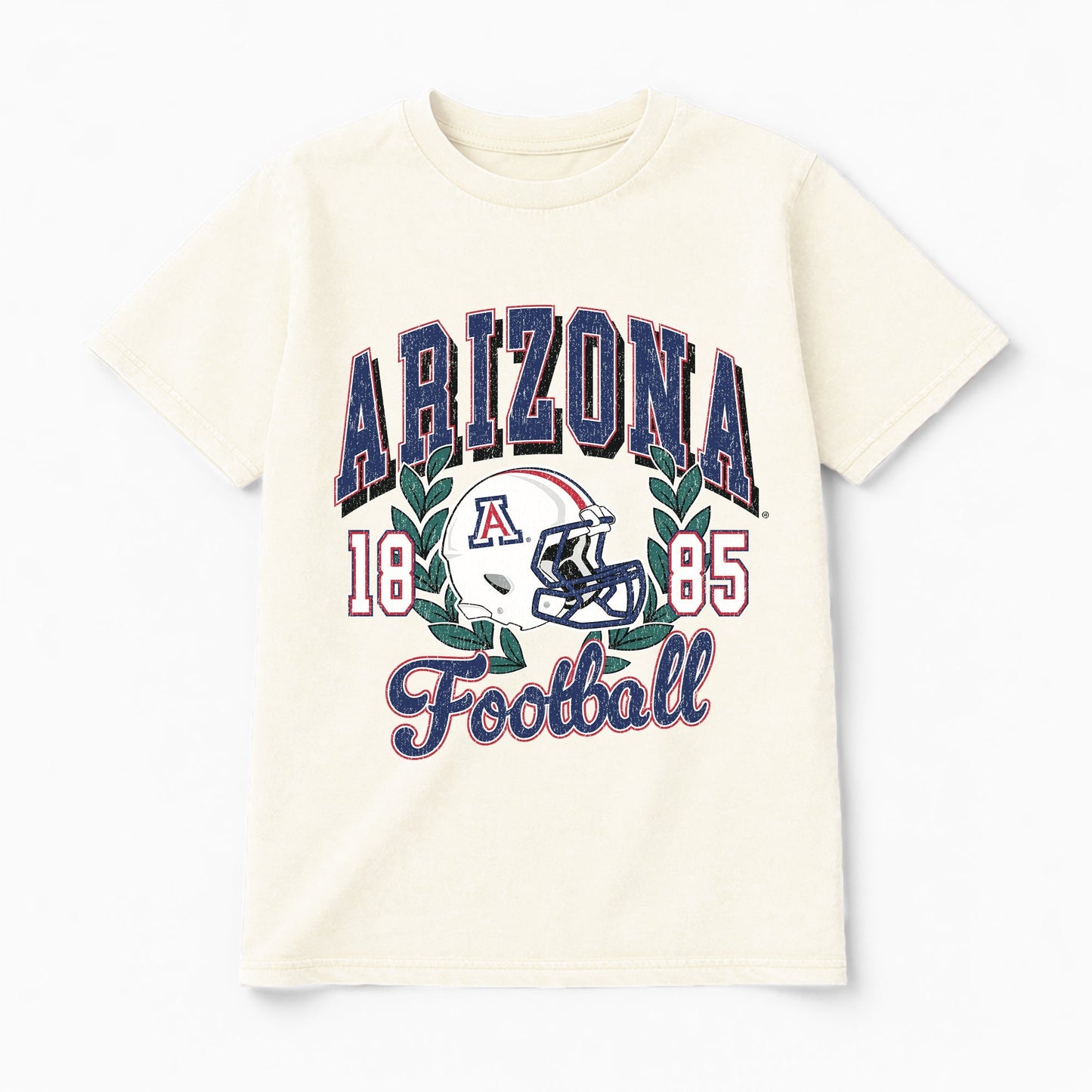ARIZONA WILDCATS RAISED ON VICTORY CLASSIC FIT COTTON BLEND CREWNECK TEE