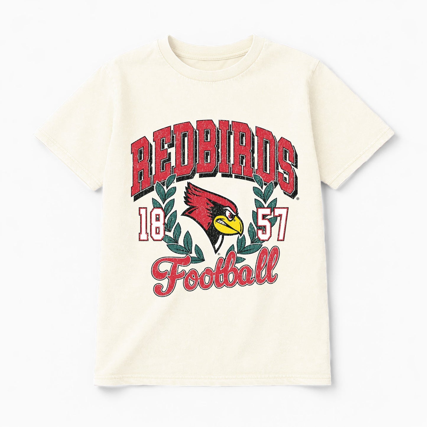ILLINOIS STATE REDBIRDS RAISED ON VICTORY CLASSIC FIT COTTON BLEND CREWNECK TEE