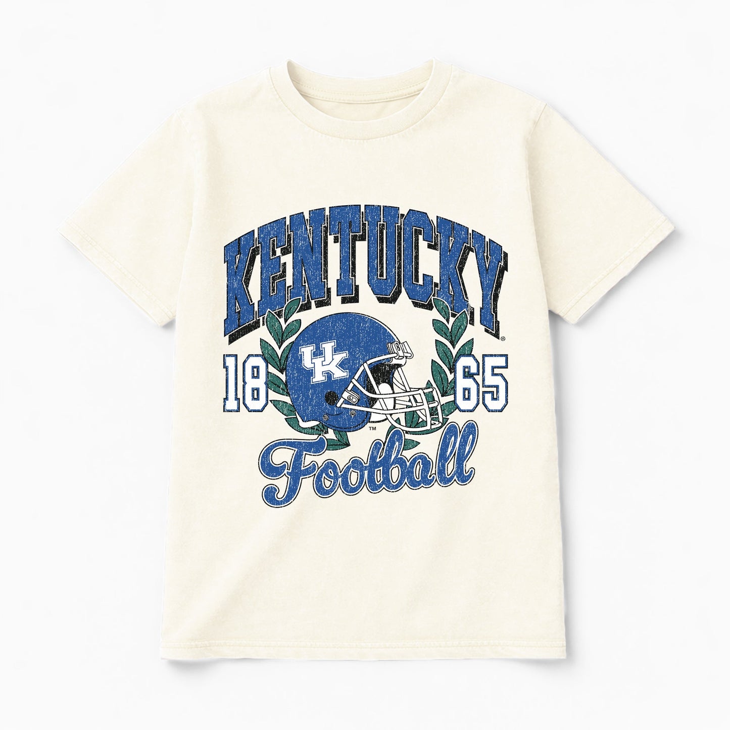 KENTUCKY WILDCATS RAISED ON VICTORY CLASSIC FIT COTTON BLEND CREWNECK TEE