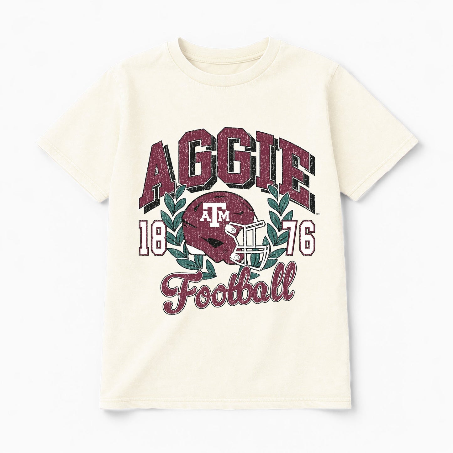TEXAS A&M AGGIES RAISED ON VICTORY CLASSIC FIT COTTON BLEND CREWNECK TEE