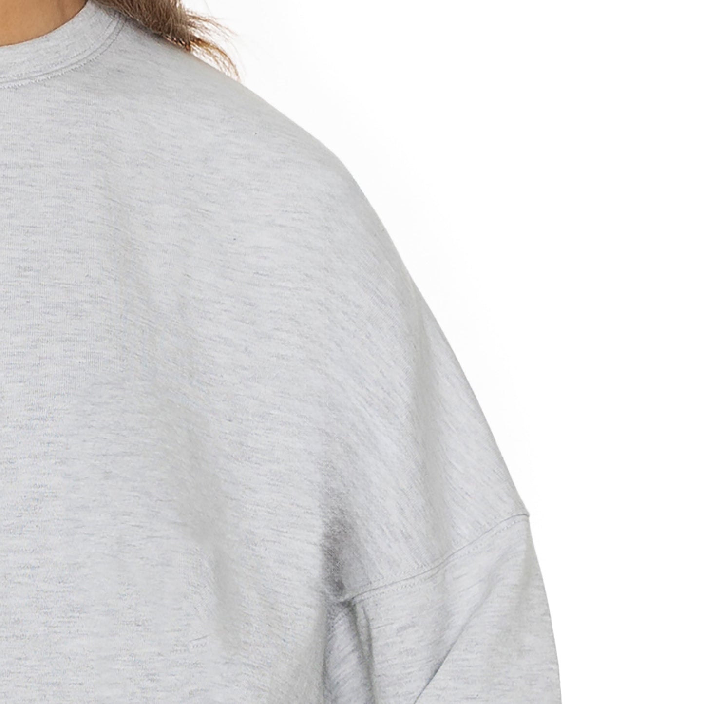 IOWA HAWKEYES BIG GOALS RELAXED FIT HEATHERED LONG SLEEVE FRENCH TERRY PULLOVER WITH RIBBED CUFF AND NECKLINE DETAIL