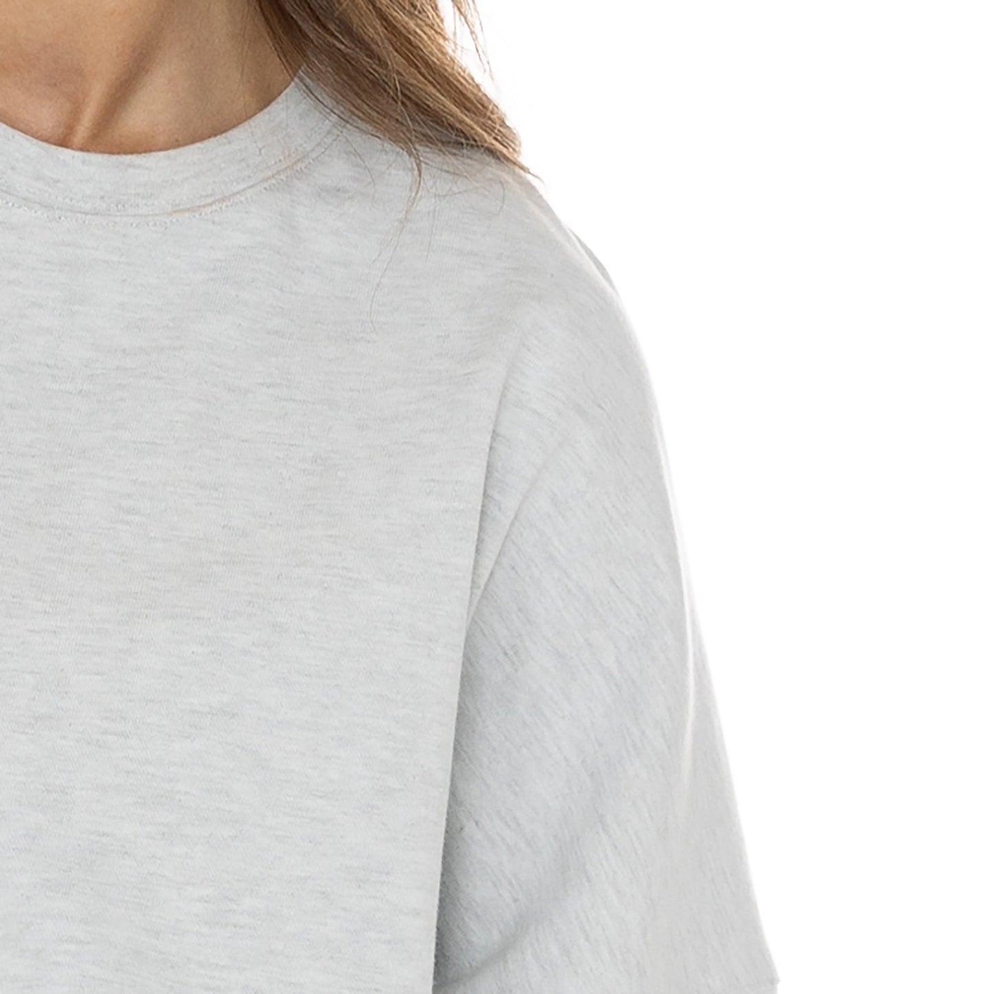 OHIO STATE BUCKEYES FIGHTING SPIRIT RELAXED FIT HEATHERED LONG SLEEVE FRENCH TERRY PULLOVER WITH RIBBED CUFF AND NECKLINE DETAIL