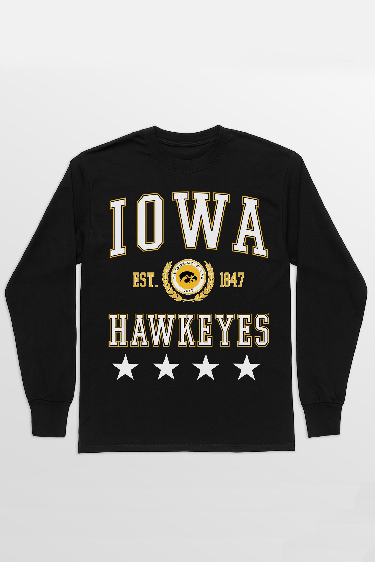 IOWA HAWKEYES EVERYDAY STAR ESSENTIAL RELAXED FIT LONG SLEEVE TEE