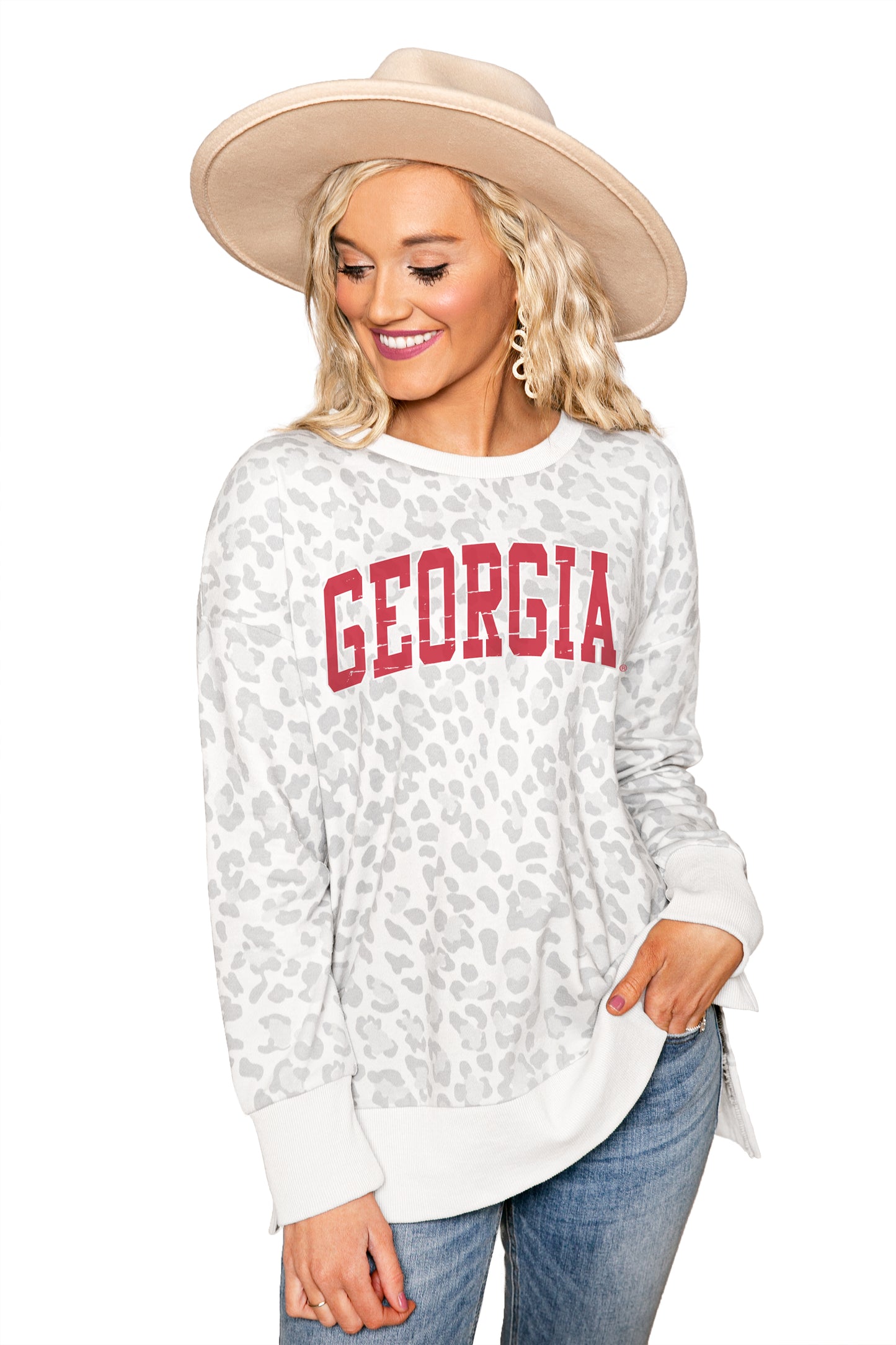 GEORGIA BULLDOGS DAY OFF SIDE SPLIT PULLOVER