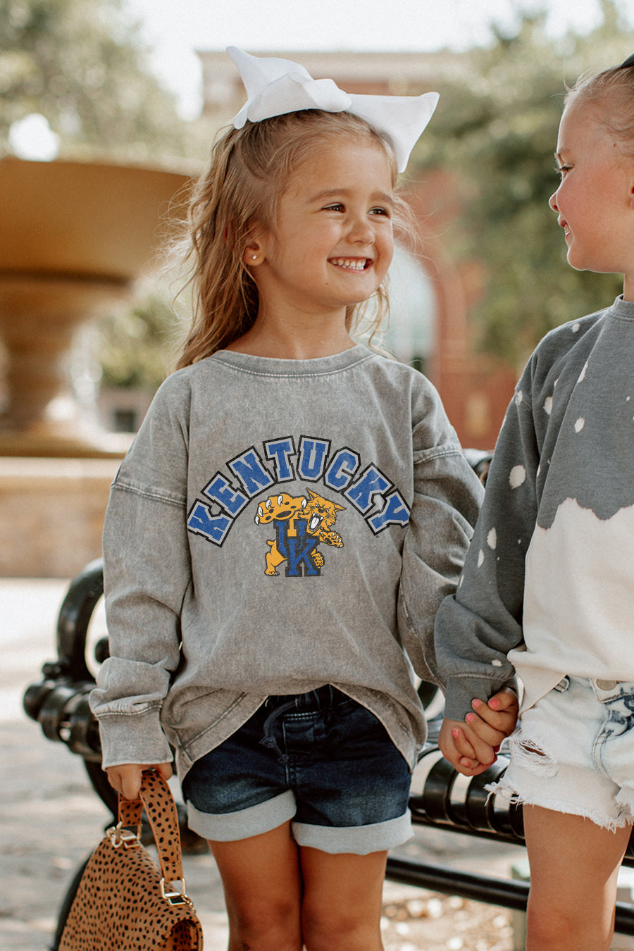 KENTUCKY WILDCATS KIDS FADED WASH PULLOVER