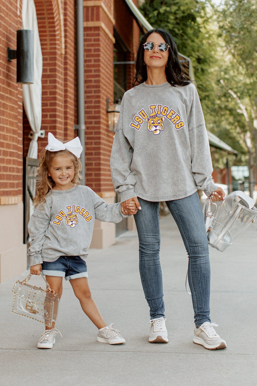 LSU TIGERS KIDS FADED WASH PULLOVER