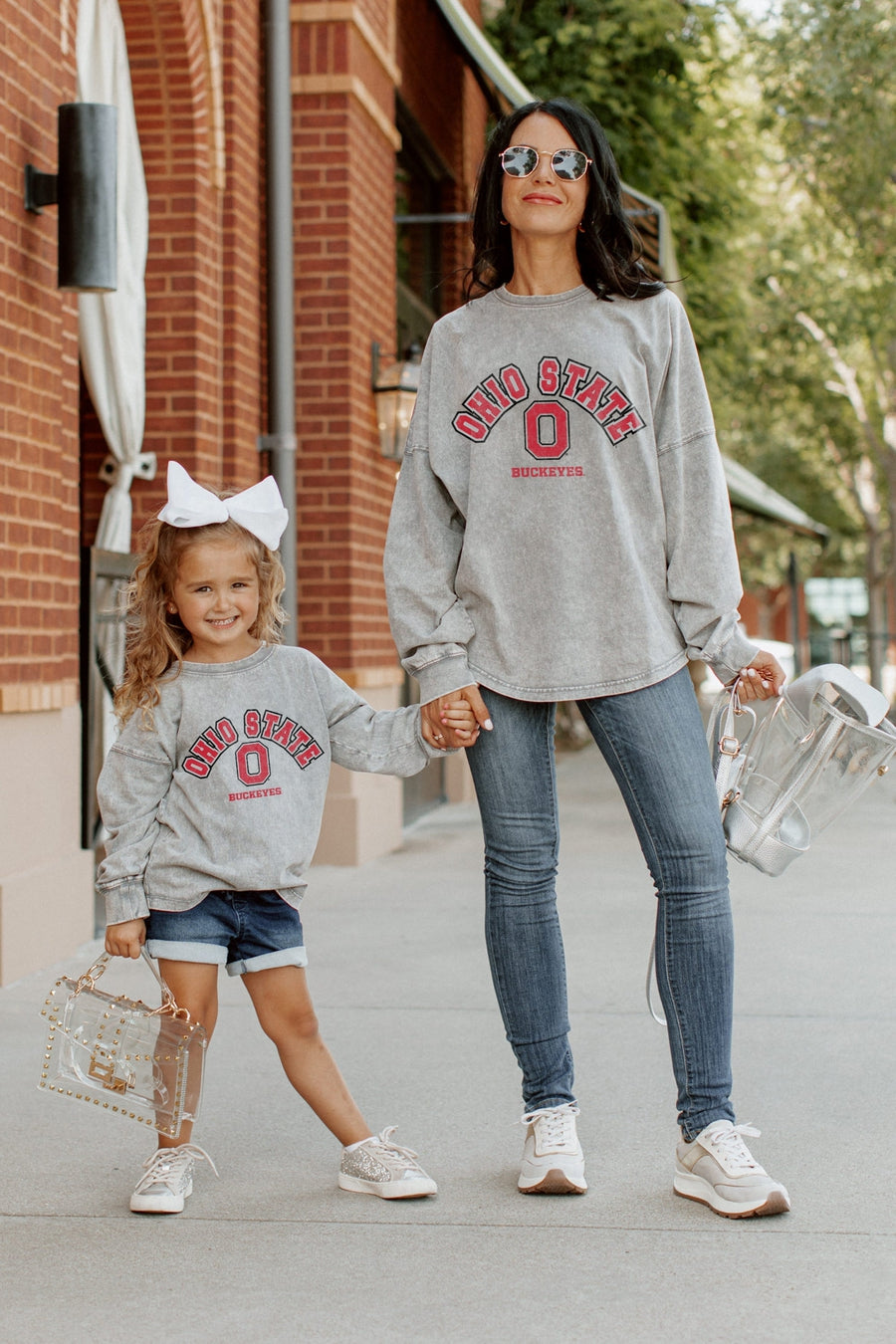 OHIO STATE BUCKEYES KIDS FADED WASH PULLOVER