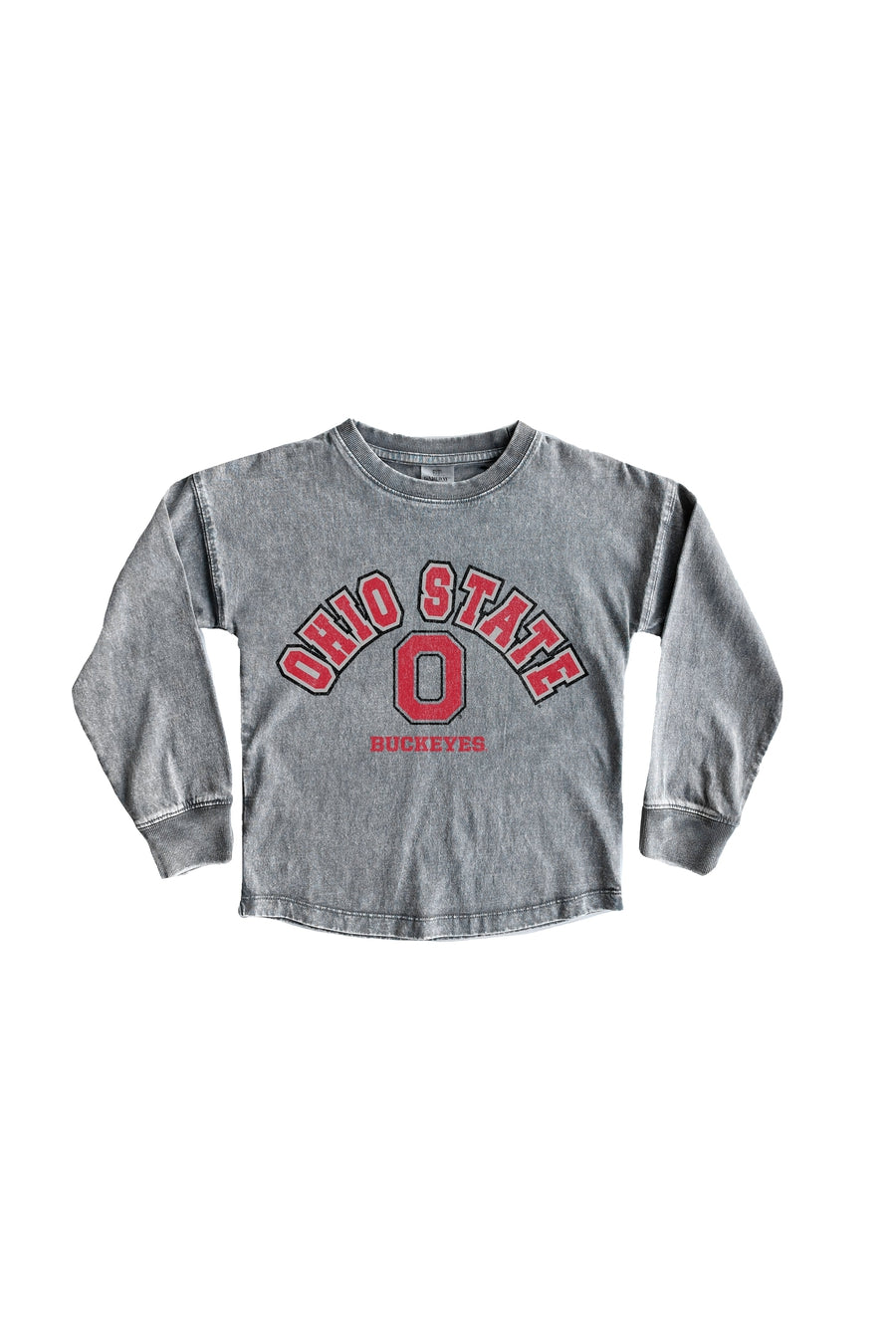 OHIO STATE BUCKEYES KIDS FADED WASH PULLOVER