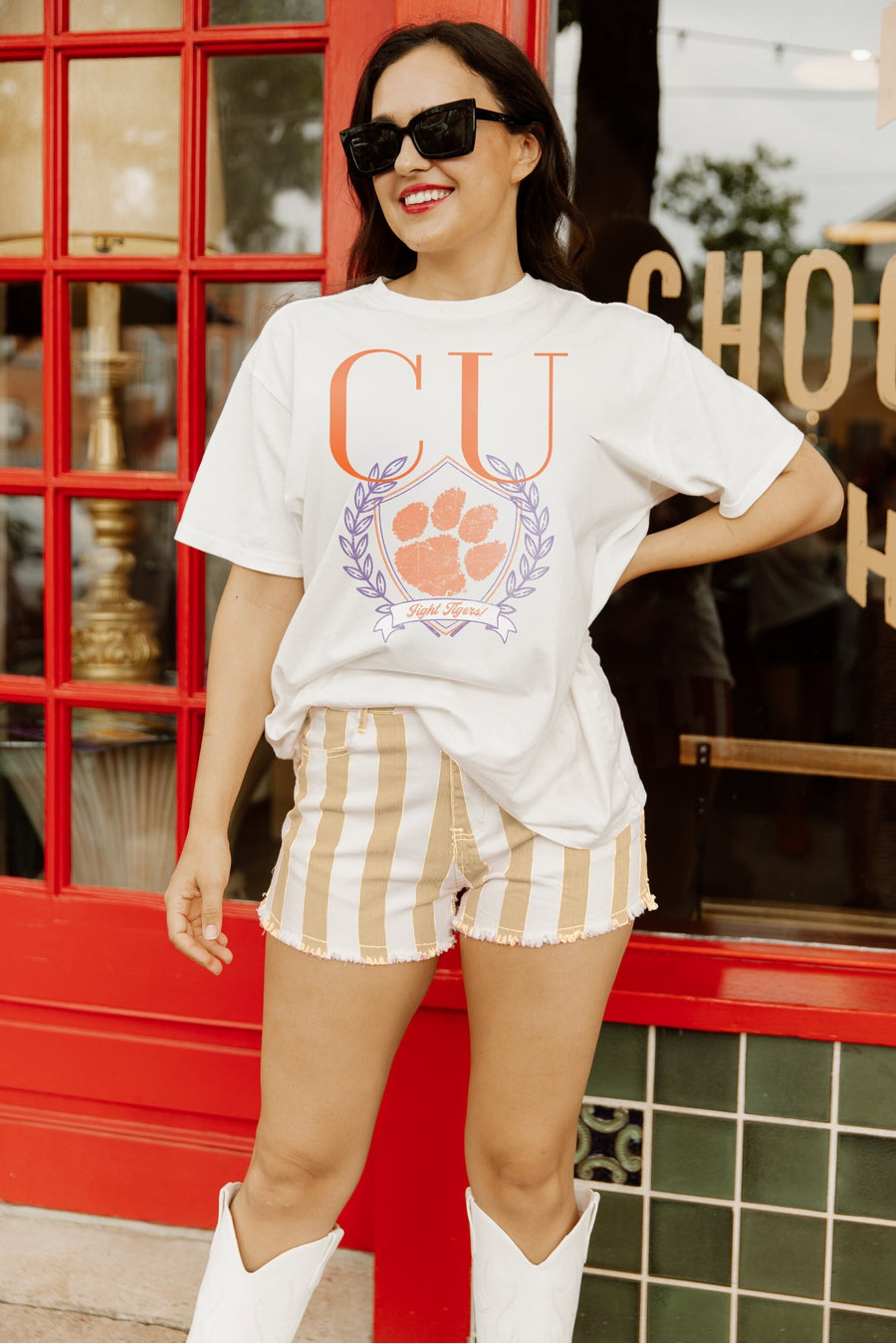 CLEMSON TIGERS ABOVE THE REST OVERSIZED CREWNECK TEE