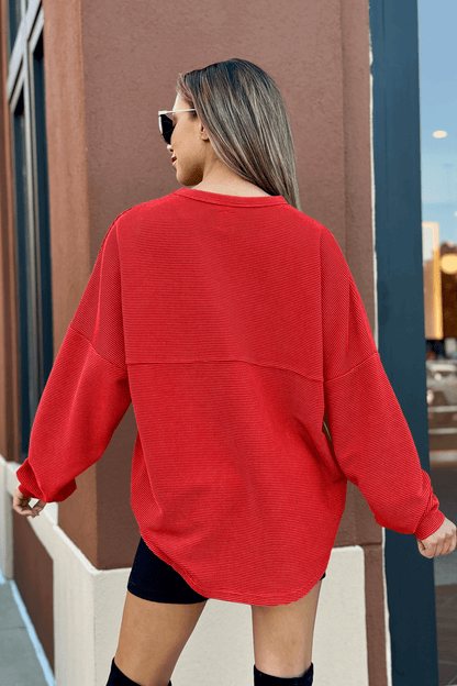 BIXBY SPARTANS WASHED CORDED PULLOVER - The Club