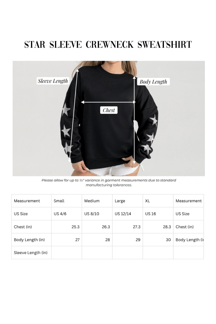 BIXBY SPARTANS EMBELLISHED STAR SLEEVE CREWNECK SWEATSHIRT - The Club