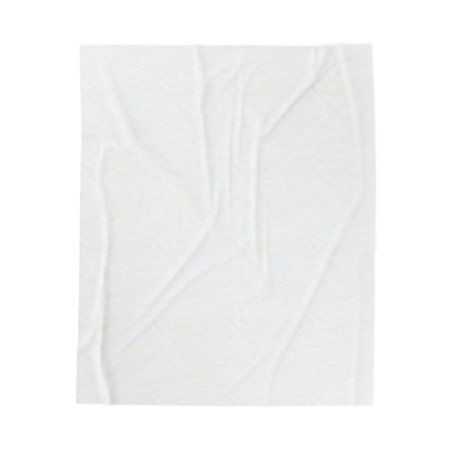 Plush Velveteen Blanket — Soft Logo Print Throw for Home & Gifts